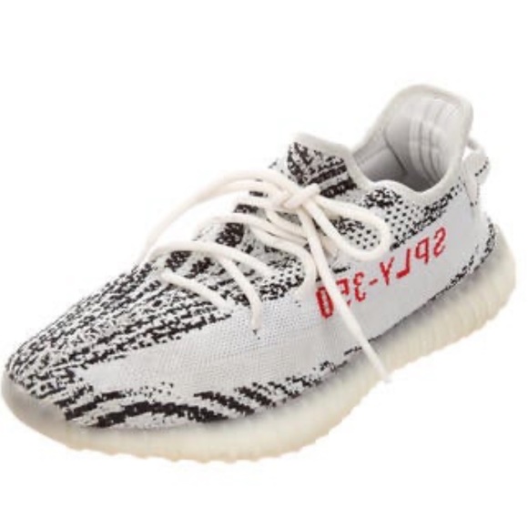 Yeezy X Adidas Boost 350 V2 Zebra Low top MENS SIZE 8 - Picture 2 of 5